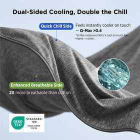 Closeup of Bedsure soft-knit cooling fabric with ultra-smooth feel