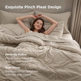 Bedsure soft microfiber cover in beige delivering quiet, plush comfort for restful nights