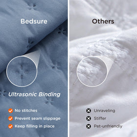 Bedsure soft microfiber quilt offers anti-static, breathable comfort