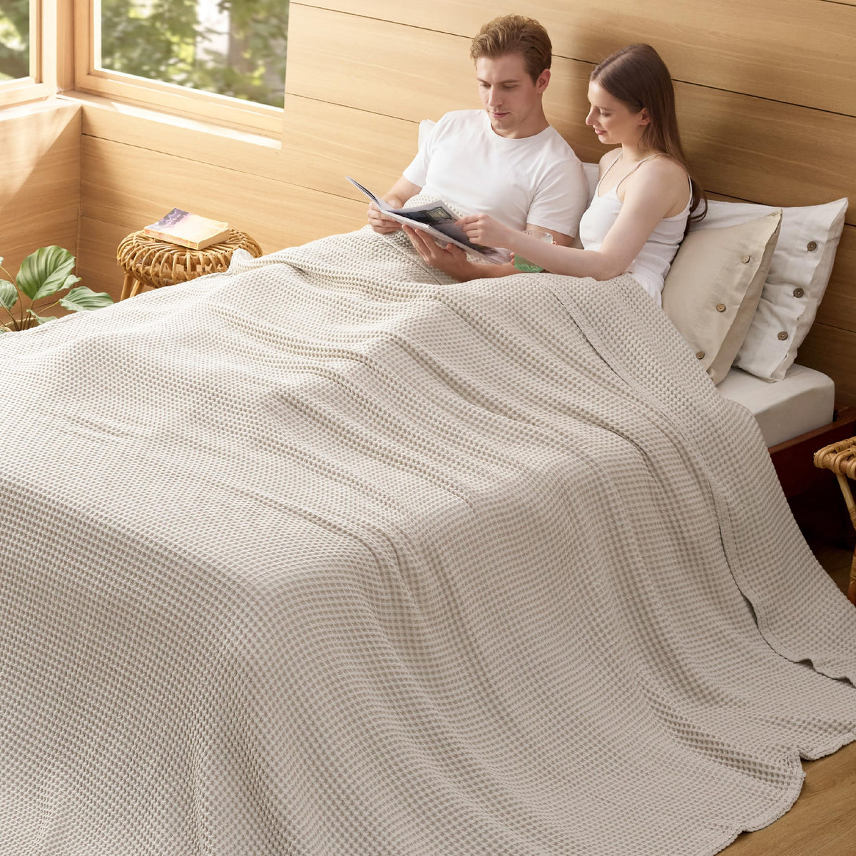 Bedsure soft-touch cotton evokes gentle skin comfort
