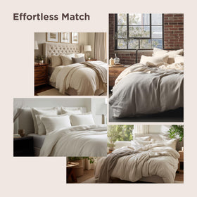 Bedsure solid black color adds versatile, modern decor to any bedroom.