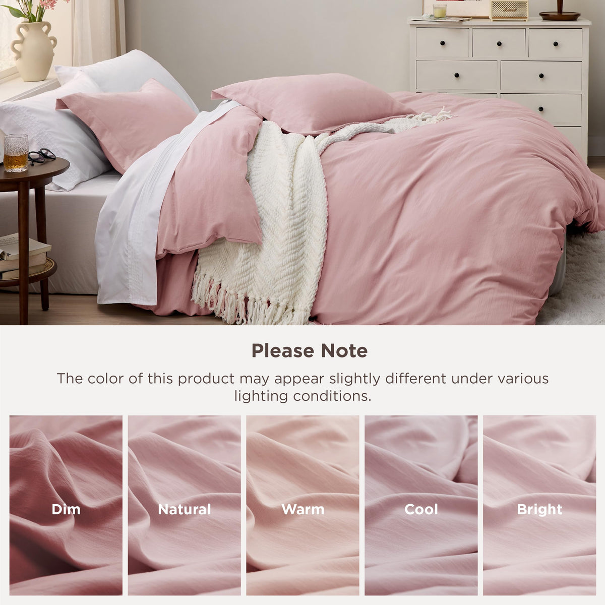 Bedsure durable stitching enhances longevity and color integrity.