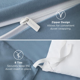 Bedsure durable stitching highlights long-lasting color and seams.