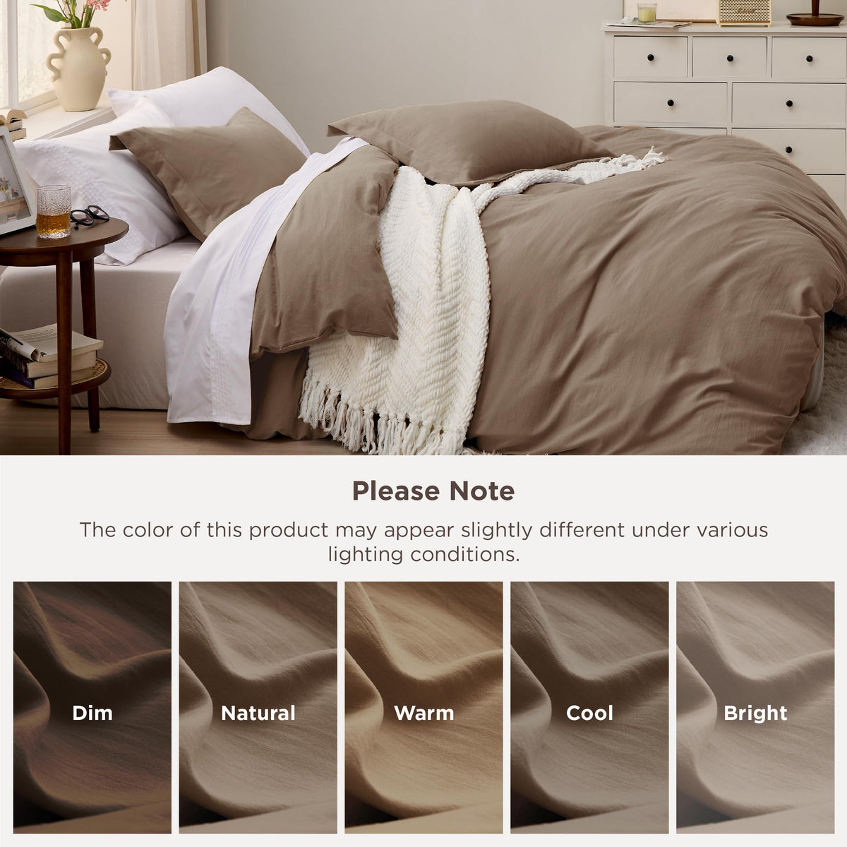 Bedsure durable stitching and fade-resistant dyeing for lasting color.