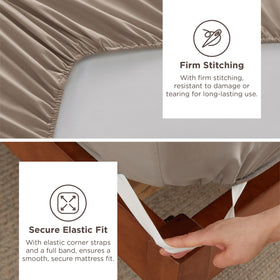 Bedsure top sheet with pintuck detail for refined bedroom styling.