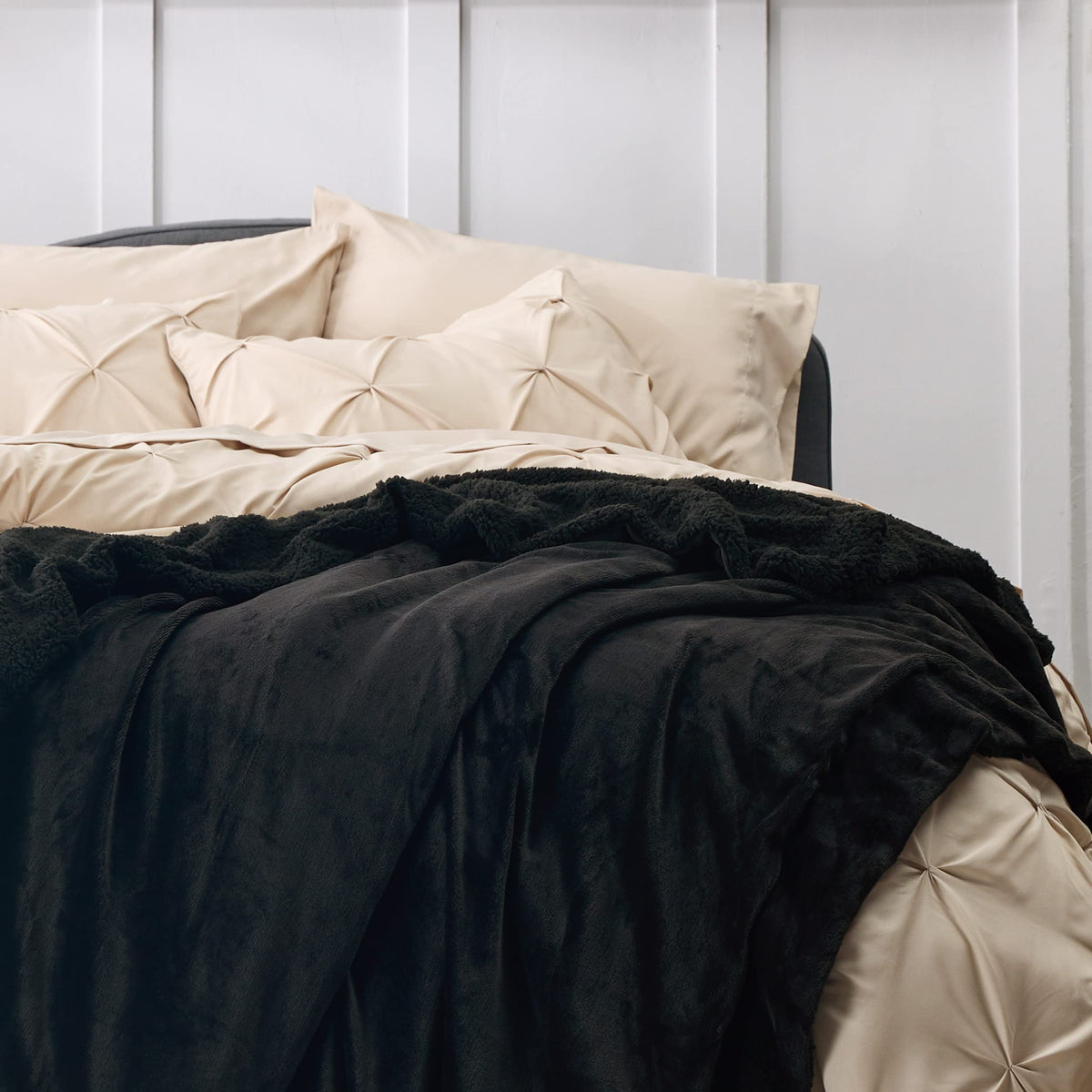 Bedsure Twin blanket on couch for relaxing movie nights.