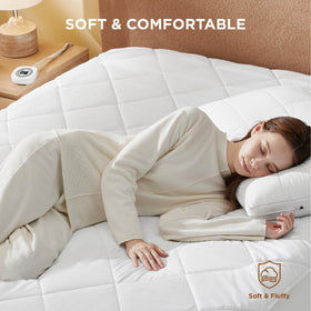 Bedsure Twin Heated Mattress Pad single controller provides simple customization.