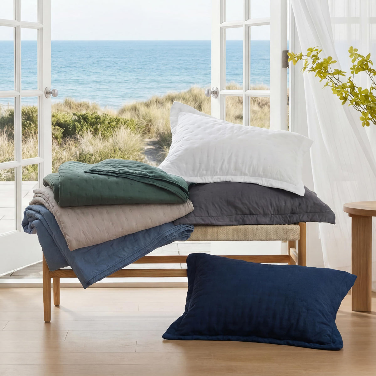 Bedsure quilt displayed on a dorm bed setup for easy styling