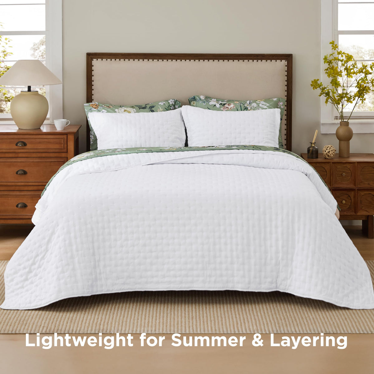 Bedsure twin quilt soft touch fabric for restful sleep
