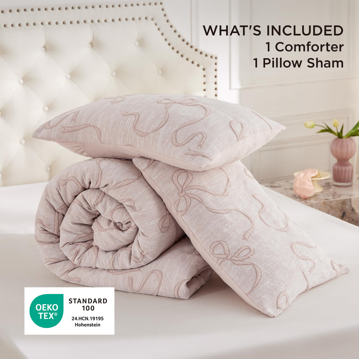 Bedsure twin-xl comforter with pillow case included for complete set