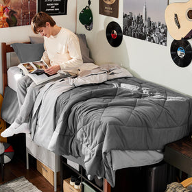 Bedsure Twin XL comforter set overview showing versatile dorm-ready style for quick room refresh.