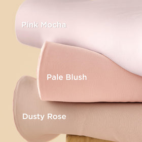 Bedsure twin XL dorm room setup with blush pink bedding