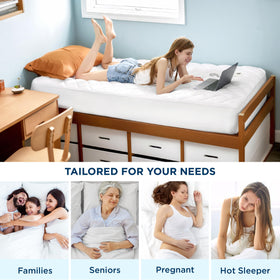 Bedsure Twin XL Mattress Protector easy care wash for dorm upkeep