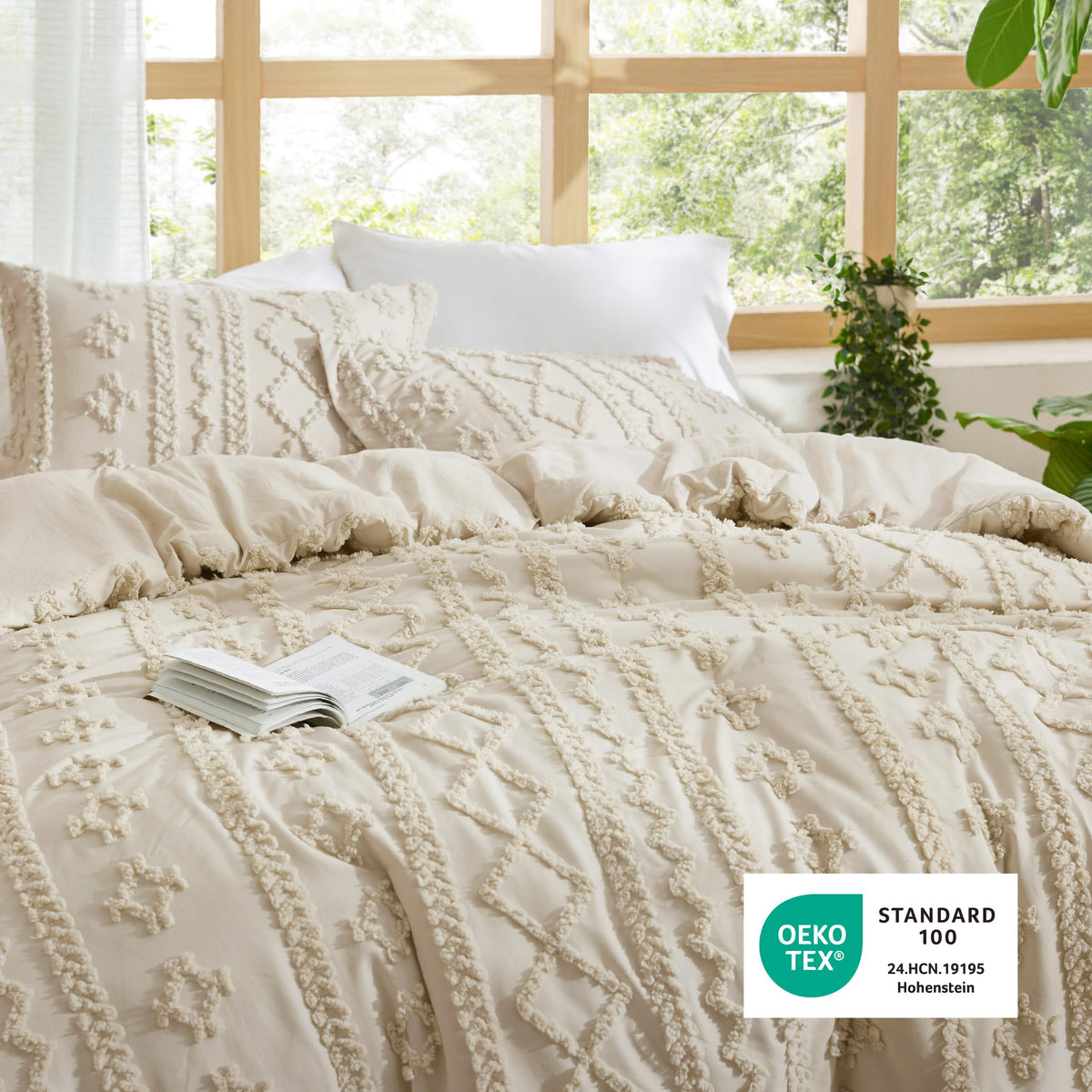 Bedsure beige boho bedding adds farmhouse charm to bedrooms