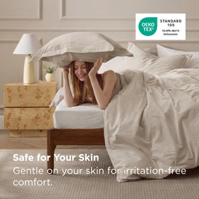 Bedsure two pillow shams 20x26 with 2 inch flange detail.