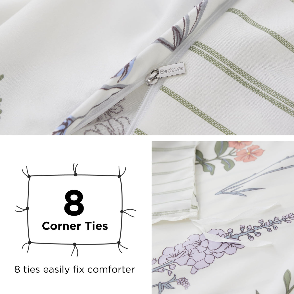 Bedsure two pillow shams 20x26 enhance coordinated bedroom styling.