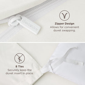 Bedsure two pillow shams complete the set for a coordinated bedroom look.