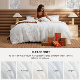 Bedsure two pillowcases 20x36 complement the comforter set.