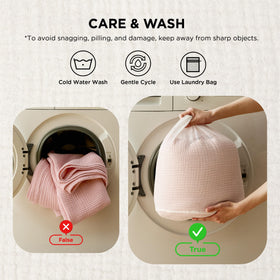 Bedsure ultra-light gauze muslin blanket providing a barely-there warm layer