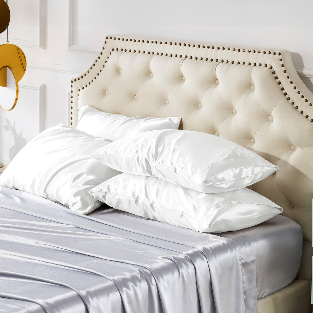 Bedsure vegan-friendly satin pillowcase offers cruelty-free luxury.