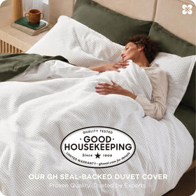 Bedsure waffle weave texture adds depth and subtle visual interest