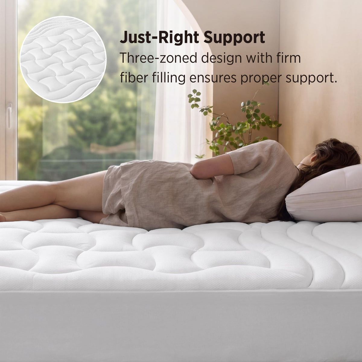 Bedsure waterproof TPU layer stays breathable and comfortable