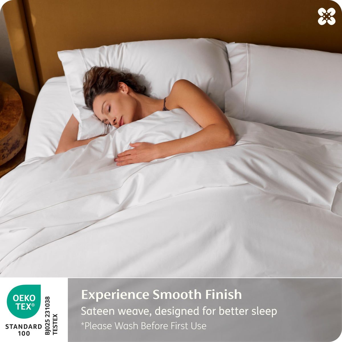 Bedsure white queen sheets on a bed highlight a clean, hotel-ready look