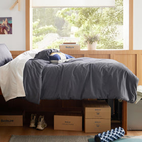 Bedsure duvet cover zipper closure detail for quick sealing