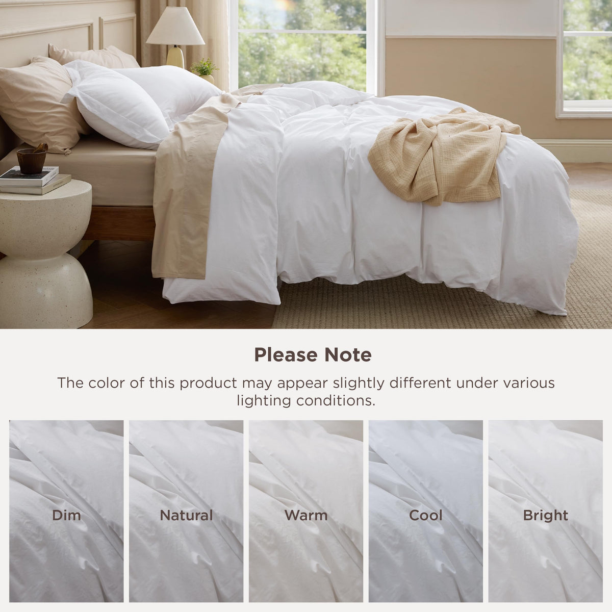 Bedsure zipper closure makes swapping inserts quick and easy