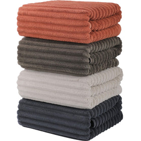 Bedvcaty Luxury Towel front view shows twill texture and generous size for home use.