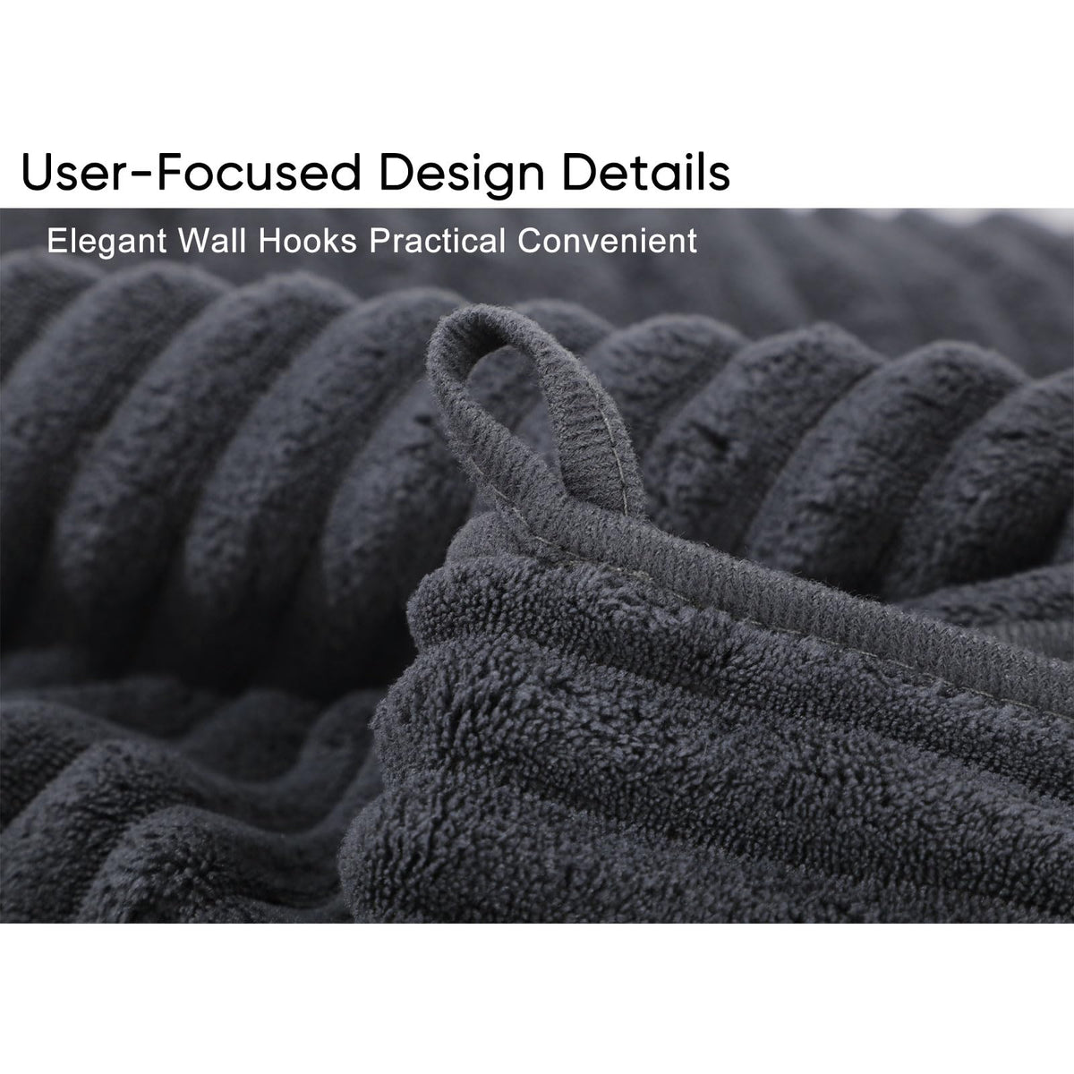 Bedvcaty Luxury Towel quick-dry action demonstrates rapid moisture absorption after showers.