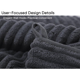 Bedvcaty Luxury Towel quick-dry action demonstrates rapid moisture absorption after showers.