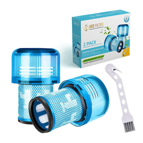 Bee Filter Dyson V12 filter pack front view shows two premium filters for strong suction
