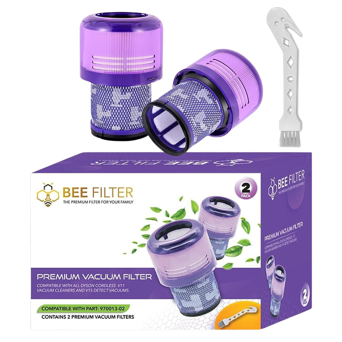 Bee Filter Dyson V15 filter pack keeps suction strong with HEPA filtration