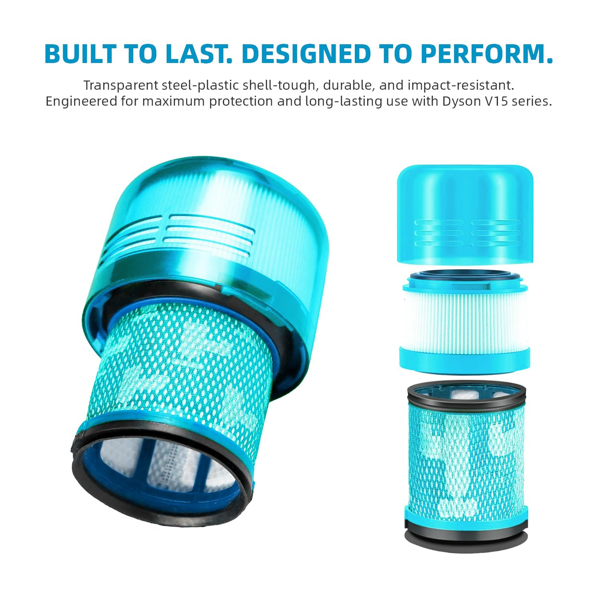 Bee Filter washable HEPA filter for reusable performance and reduced waste.