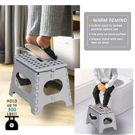 BEEANDEE bathroom stool provides stable elevation for daily tasks.