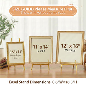 Portrait and landscape compatibility with 8.5x11 and 16x20 signs