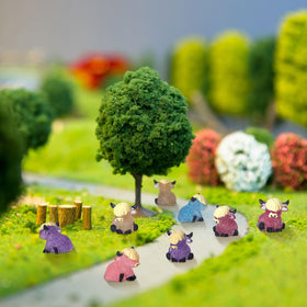 Beeveer 75-piece Highland cow collection for crafts and party decor.