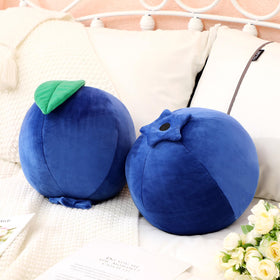 Beeveer blueberry plush pillow is washable and durable for everyday hugs.