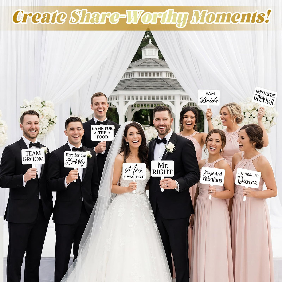 Beeveer easy selfie prop with ready-to-use handles for celebrations