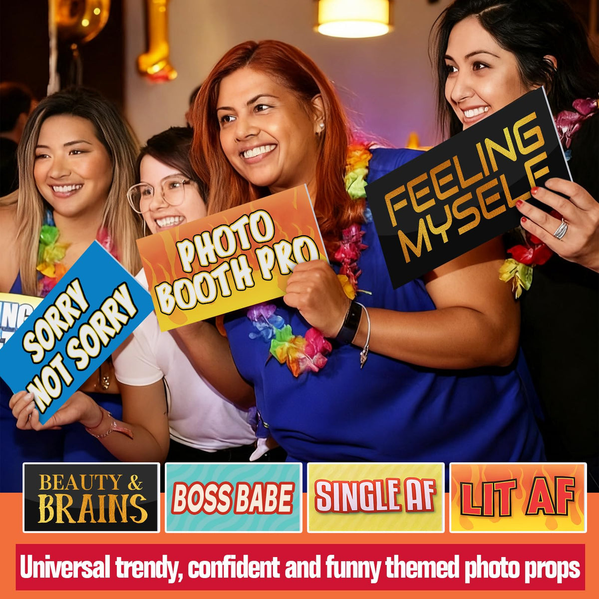 Beeveer funny quotes enhance candid moments at graduations, birthdays, and parties.