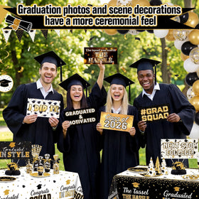 Beeveer graduation props centerpieces add chic decoration to the party.