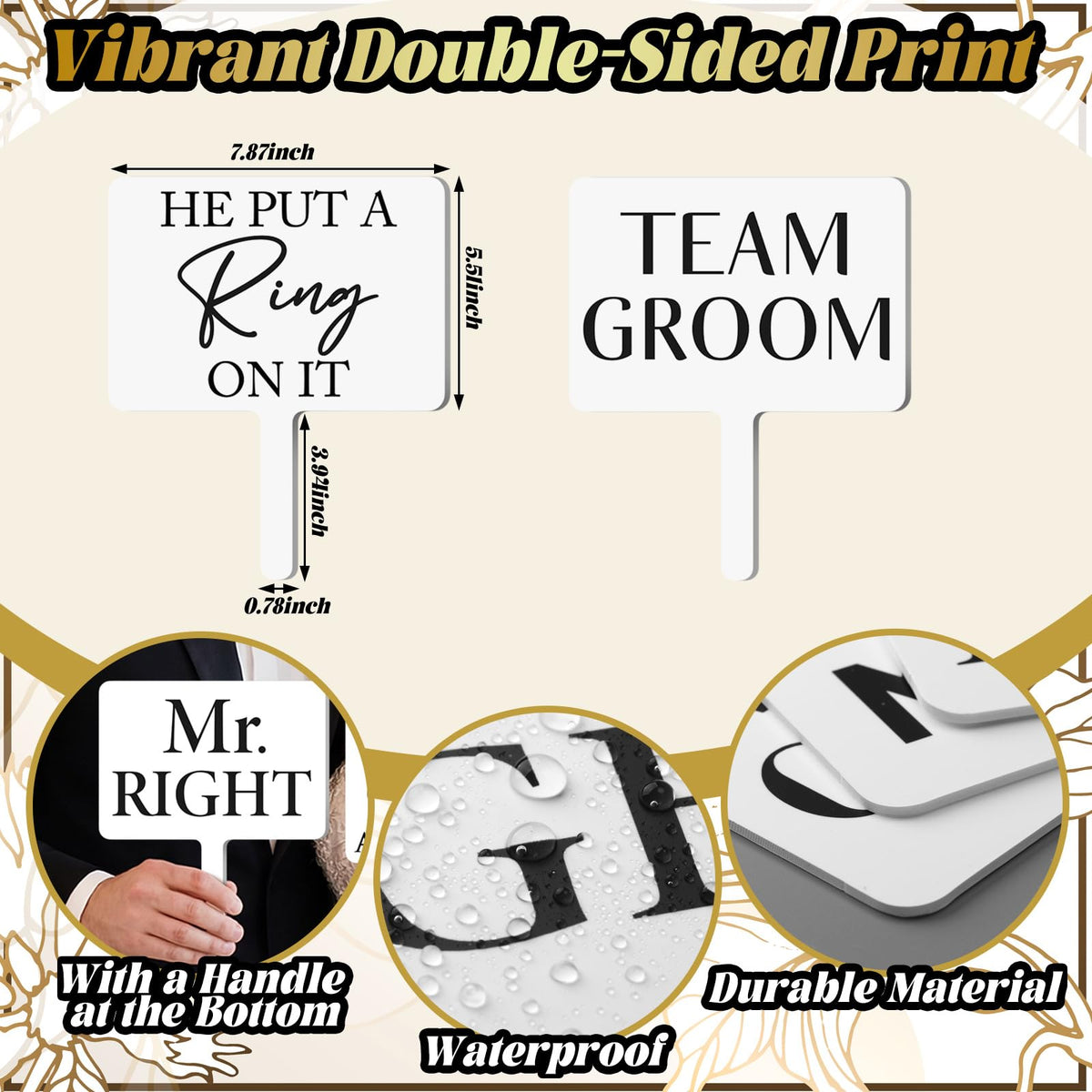 Beeveer PVC foam board prop is durable and fade-resistant for lasting memories