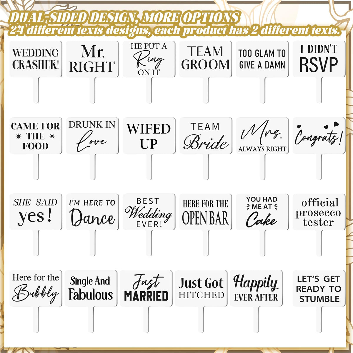 Beeveer white design props complement weddings and photos