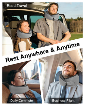 BeeVines travel pillow suitable for airplane use and long trips