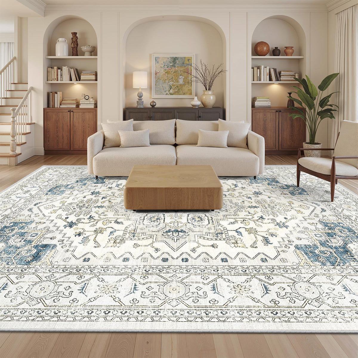 befbee 8x10 rug with soft velvet pile for comfortable foot traffic