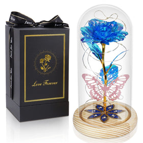 Beferr battery-operated-rose-lamp provides subtle night lighting.