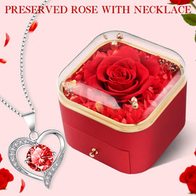 Close-up preserved rose texture reveals delicate petal details.