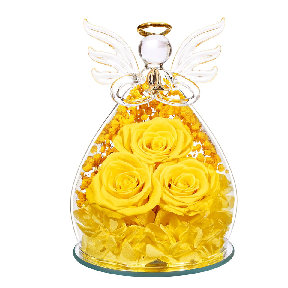 Beferr preserved rose in glass angel for timeless mom gifts