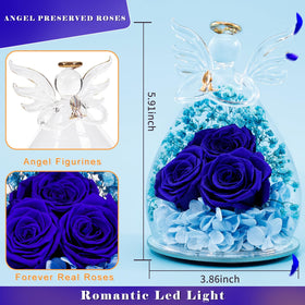 Beferr Handcrafted angel rose artwork adds unique decorative charm.